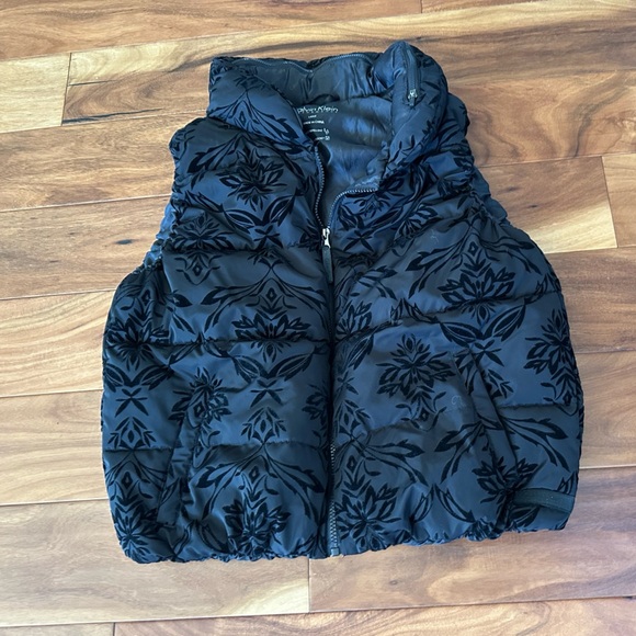 Calvin Klein Performance Black Puffer Vest with Zip Hood size Large - Picture 3 of 4